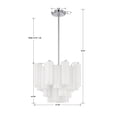 thumbnail image 3 of Crystorama Addis 4 Light Polished Chrome Chandelier - 17.75"W x 13.75"H x 17.75"D, 3 of 12