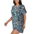 thumbnail image 2 of Naloa Dachshund Dog Puppy Women's Short-Sleeved Pajama Set, Loungewear, Summer pajamas, Breathable Cozy - 3X-Large, 2 of 9