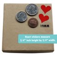 thumbnail image 5 of Royal Green Heart Label Stickers 19mm 3/4 inch Rolls in 4 Colors, Gold, Silver, Red and Pink - 4800 Pack, 5 of 7