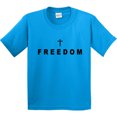 thumbnail image 3 of Inktastic Freedom with Cross Youth T-Shirt, 3 of 5