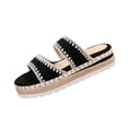 thumbnail image 2 of Caywon Women's Wedge Sandals Flat Open Toe Non Slip Slides Comfortable Chunky Low Heel Beach Sandals Slide Sandals Comfortable Casual, 2 of 7