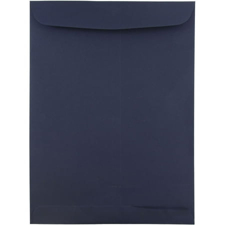 UPC: 0842497106397 | JAM 9 x 12 Open End Envelopes  Navy Blue  50/Pack