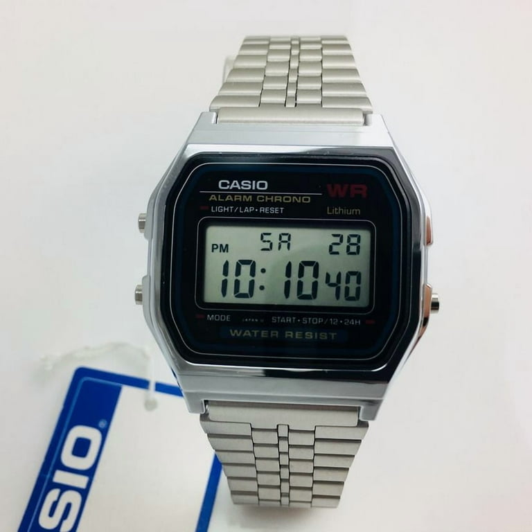 Casio Men's Stainless Steel Digital Watch, Alarm, Date, Stopwatch