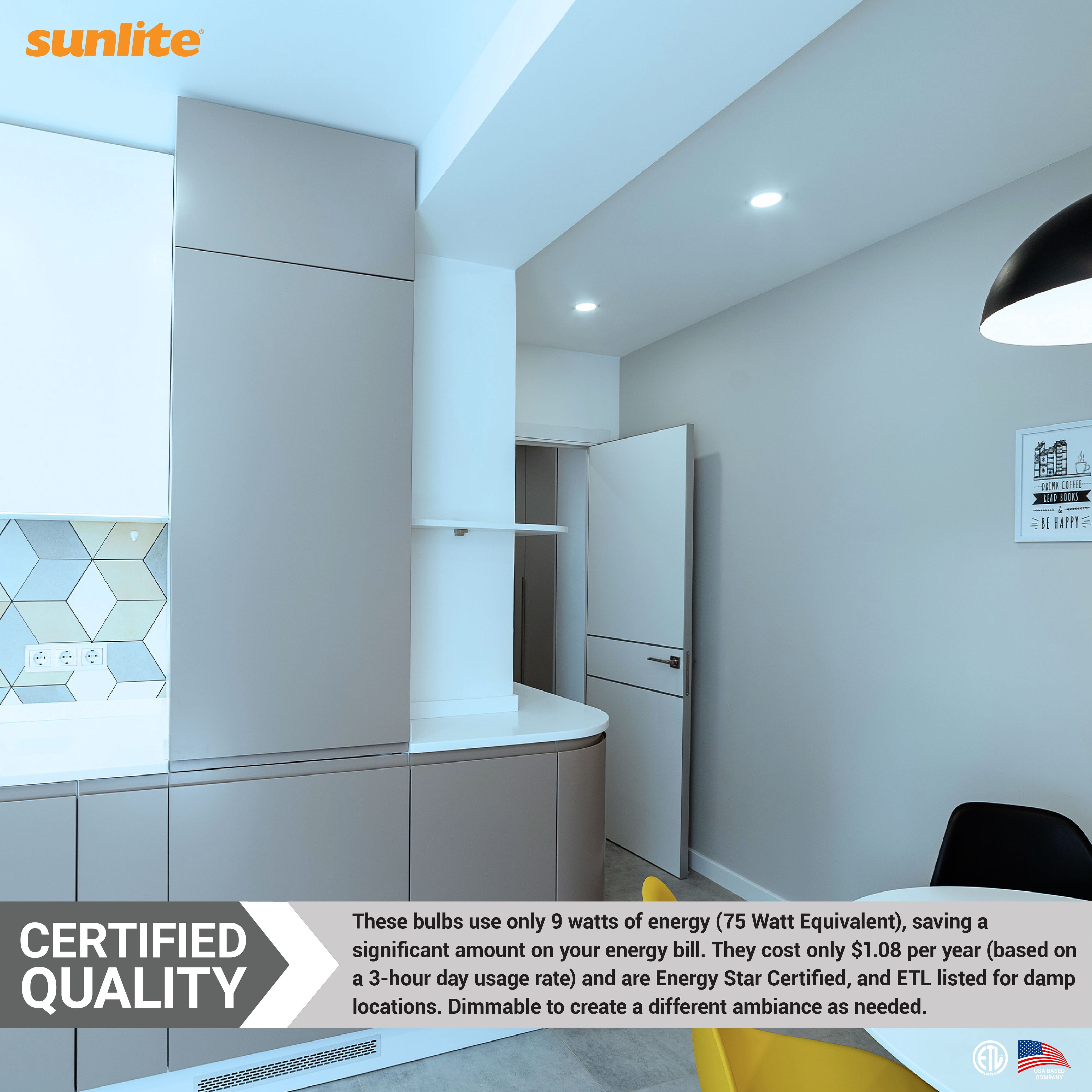 Sunlite LED PAR30 Long Neck Recessed Light Bulb, 10 Watts, (75W Equivalent), Medium E26 Base, Dimmable,UL Listed, 5000K Daylight, 6-Pack