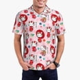 thumbnail image 2 of Lsque Sanrio Pattern Golf Shirts for Men Dry Fit Print Moisture Wicking Performance Short Sleeve Polo Shirt-X-Large, 2 of 7