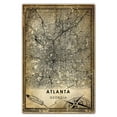 thumbnail image 3 of Atlanta Vintage Map Prints Canvas, Georgia Map Art Canvas, Canvas, Atlanta Map City style Watercolor art Canvas, 3 of 6
