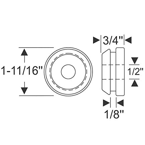 Steele Rubber Products 32-0160-20 Firewall Grommet Compatible With 1939-1939 Chevrolet Master 85