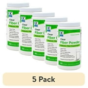 (5 pack) Quality Choice Clear Prebiotic Fiber Supplement Powder for Digestive Health - Tasteless, Non-Thickening Formula - 62 Servings, 8.3 Ounces - Ideal for Adults & Children 6 & Up Daily Fiber Powder