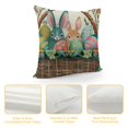 thumbnail image 4 of Nawypu Easter Pillow Covers  Easter Decorations for Home Bunny Truck Hello Peeps Hip Hop Spring Farmhouse Home Office Sofa Couch Bed Decoration, 4 of 5