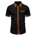 thumbnail image 2 of Qiyinn Men's Short Sleeve Dress Shirts Button Down Formal Business Casual Shirt Regular Summer Work Wedding Party, 2 of 9