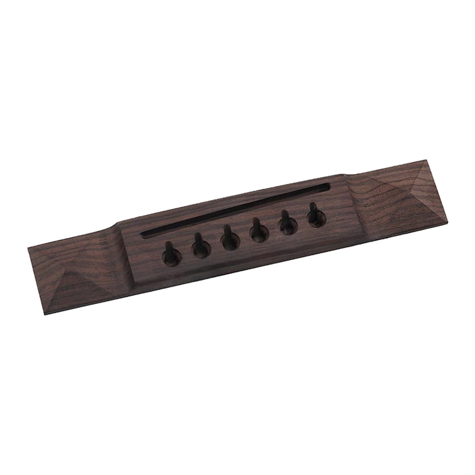 QSTDGVPW Acoustic Guitar Bridge Wood Universal Pyramid Saddle Musical Instrument Part for Rosewood