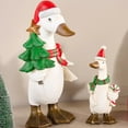 thumbnail image 3 of Adorable Christmas Duck Figurines for Home Décor, Indoor/Outdoor Holiday Decorations, Festive Whimsy for Dining Table, Shelves, 3 of 3