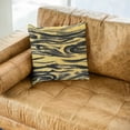 thumbnail image 4 of Plutus Yellow Galaxy Animal Faux Fur Luxury Throw Pillow - Double sided 18" x 18", 4 of 5