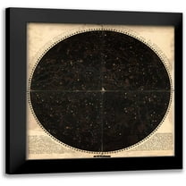 Carlson, Tina 20x20 Black Modern Framed Museum Art Print Titled - Circular Celestial