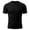 Black, variant on Breeze Shirts for Men, Mens T Shirt Casual Crewneck Stretch Short Sleeve Knit Tees Solid Color Ice Silk Black 2XL