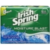 Irish Spring Deodorant Bar Soap Moisture Blast with HydroBeads, 4 oz bars, 8 ea (Pack of 4)