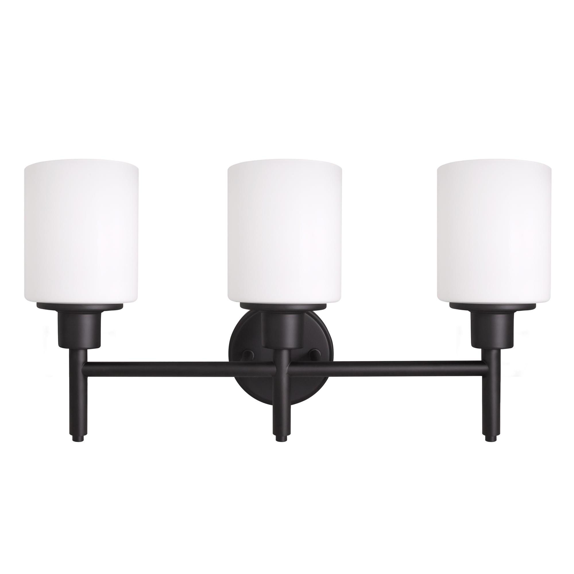 Design House 588228 Aubrey Transitional 3Light Indoor Bathroom Vanity Light Dimmable Frosted