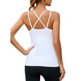 thumbnail image 2 of SAYFUT Yoga Tank Tops for Women with Built in Bra Workout Tops Yoga Shirts Athletic Camisole Longline Sports Bra Tanks, 2 of 6