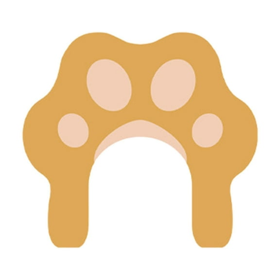 Rvasteizo Toilet Rug Mat Wtih Cute Cats Paw Pattern U Shaped Bath Mat Rug-Rainproof Watermarks Dirt Counteractive Bathroom Mat Rug Non Slip