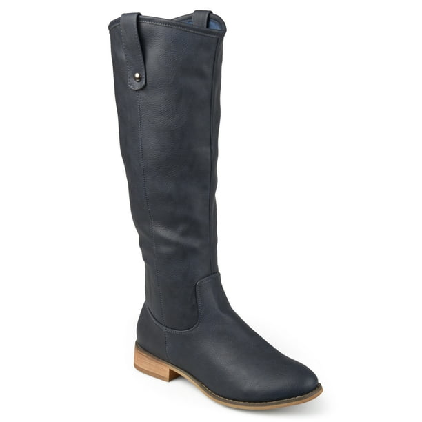 round toe wide calf boots