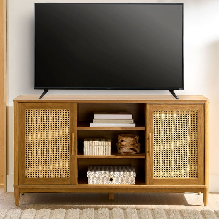 Tv stand 2024 with caning