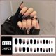 thumbnail image 1 of 24pcs Uñas Postizas Cortas Con Diseño Manicura Prensa Mate Largas, 1 of 4