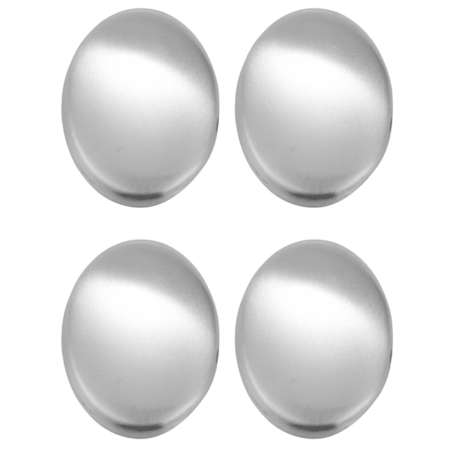 Stainless Steel Soap, Odor Remover Hand Bar Kitchen Eliminating Smells Onion, Garlic, and Other Strong Scents 4 Pack