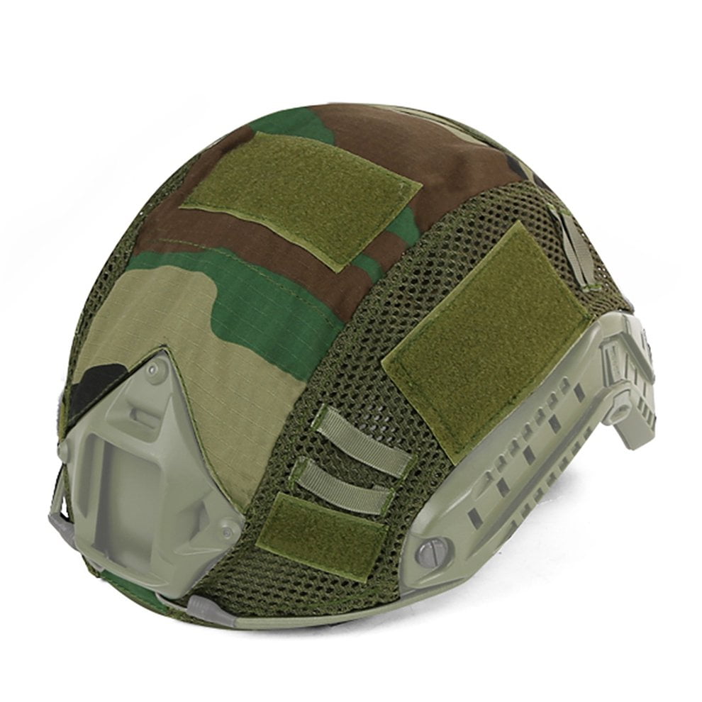 Details about   Tactical Hunting FAST Camo Helmet Cover Outdoor Equipment Black 