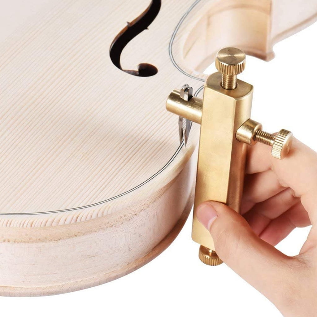 BQBQERT Inlay Inlaid Carver Luthier Tools Brass Purfling Tools for Making Violin Viola Musical Instrument Accessories