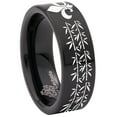thumbnail image 6 of Fleur de lis Tungsten Carbide Ring, 6 of 9