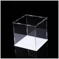 thumbnail image 1 of kurtrusly Display Case Countertop Dustproof Protection Clear Square Organizer Stand Self-assembly Home Decor for Doll Toy Collectibles 8*8*8, 1 of 6