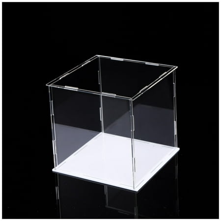 Display Case Countertop Acrylic Cabinet Transparent Rectangular Plastic ...