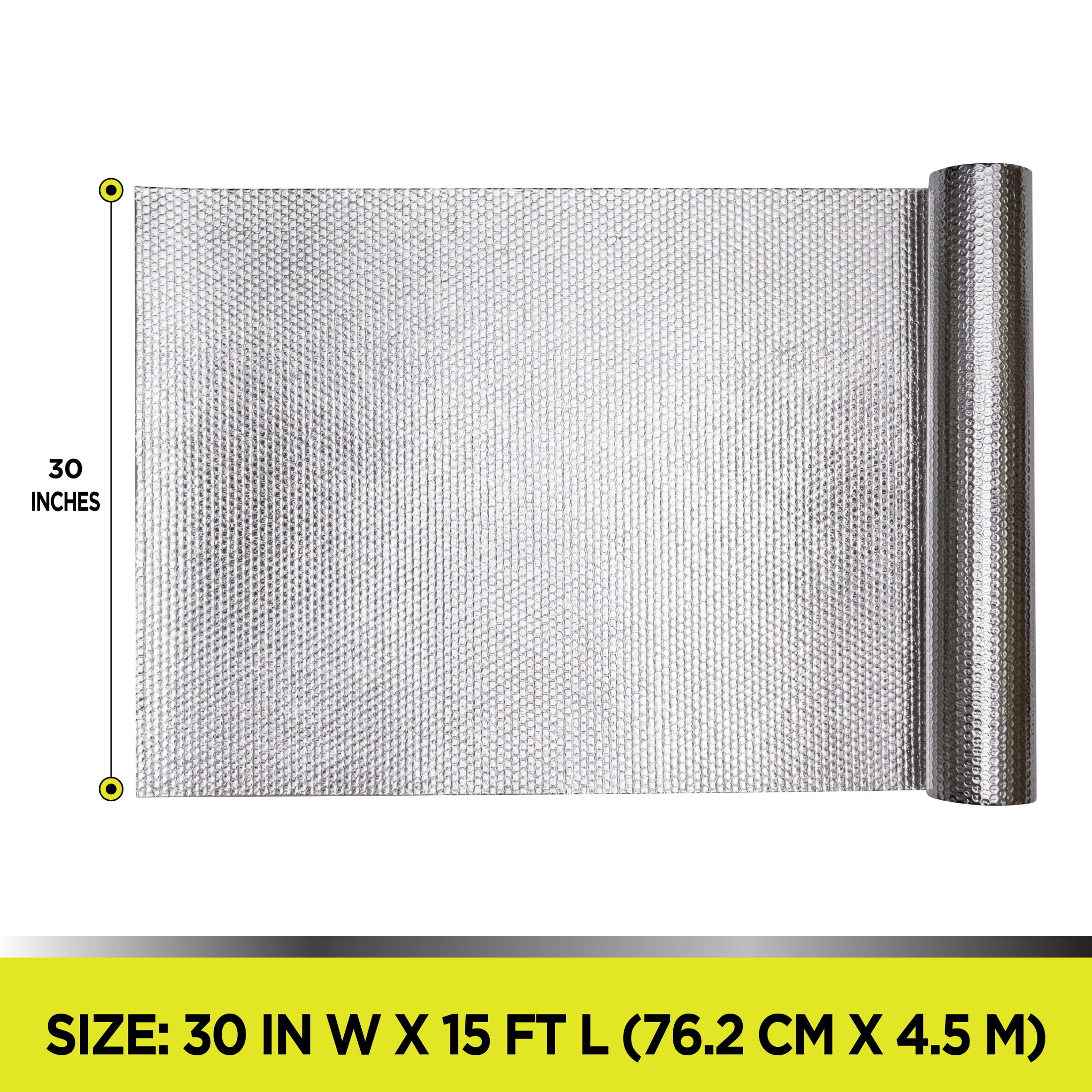 Auto Drive Reflective Insulation UV blocking Shade Roll Single Bubble For Car &RV 30"x15 Ft