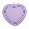 thumbnail image 4 of Unique Bargains Portable Heart Makeup Brush Cleaning Mat 1 Pc Purple, 4 of 6