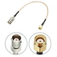 thumbnail image 2 of Uxcell BNC Bulkhead Female to RP-SMA Male RG316 RF Coaxial Cables 0.66-ft Silver Tone 2 Pack, 2 of 4