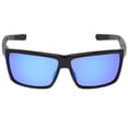 thumbnail image 3 of Pair MCR SAFETY Swagger SR218BZ Black Safety Glasses Blue Diamond Mirror Polariz, 3 of 6