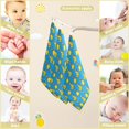 thumbnail image 2 of 5 PCS Duck in Sunglasses Baby Muslin Washcloths, Yellow Soft Absorbent Face Towel Burp Cloths Cotton Bath Wipes Infant Wash Cloth for Newborn Boys Girls, 2 of 6