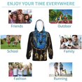 thumbnail image 5 of Haiem Wolf Head And Dreamcatcher Pattern Boys Hoodie, Youth Pullover Hooded Sweatshirt, Kangaroo Pocket Hoodie for Kids Girls -Large, 5 of 6