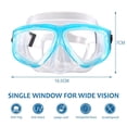 thumbnail image 2 of Gafas De Esnórquel Para Niños Con Lentes De Vidrio Templado Vista Panorámica De 180 ° Gafas De Buceo Antivaho Para Jóvenes Y Adultos Yuarrent  OD016795-02, 2 of 6