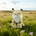 thumbnail image 4 of Realistic Stuffed Animal Plush Toy Real Lifelike Wild Cat Doll with Soft Material for 3-5 Years Gift Collection and Cuddle Companion, 4 of 6