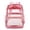 Red, variant on Heavy Duty Clear Backpack, School Backpack College Bookbag See Through Transparent Backpacks