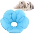 thumbnail image 2 of Cône de Récupération pour Animaux de Compagnie en Polyester Éponge de Collier de Protection pour Chat et Chien (Bleu, S), 2 of 7