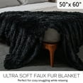 thumbnail image 5 of Cheer Collection Soft and Furry Long Shaggy Hair Throw Blanket, 5 of 5