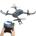 thumbnail image 4 of Drone XT9 Posicionamiento de flujo óptico Avión de fijación de altitud con cámara dual 4K HD Fotografía aérea Quadcopter Gris oscuro Baterías triples, 4 of 14