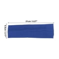 thumbnail image 4 of PCS Diademas, Bandas para el sudor, Diadema elástica que absorbe la humedad, para deportes, Algodón, Azul profundo, 4 of 7
