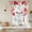 Green Grey Red, variant on Valentines Love Heart Balloon Curtains for Living Room/French Door, Eucalyptus Red Love Heart Tie Up Curtains 63 Inch Length Energy Saving Kitchen Curtains Shades for Windows 42"x63"