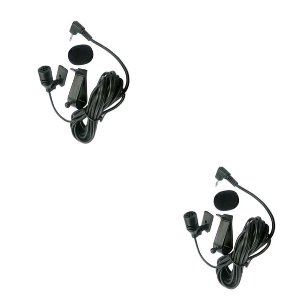 Sidaley Micrófono de grabación portátil para exteriores para automóvil Dispositivo de grabación pequeño Interfaz de 2,5 mm Micrófono de grabación No.1 2piezas