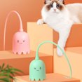 thumbnail image 4 of Billuyoard Juguete de silicona para gatos con cola giratoria para juegos interactivos, suministros para mascotas, juguetes para gatos Juguetes para gatos verde, 4 of 4