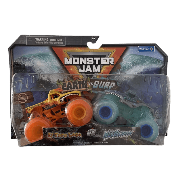 Monster Jam, El Toro Loco Vs. Megalodon 1:64 Scale Die-Cast Monster ...