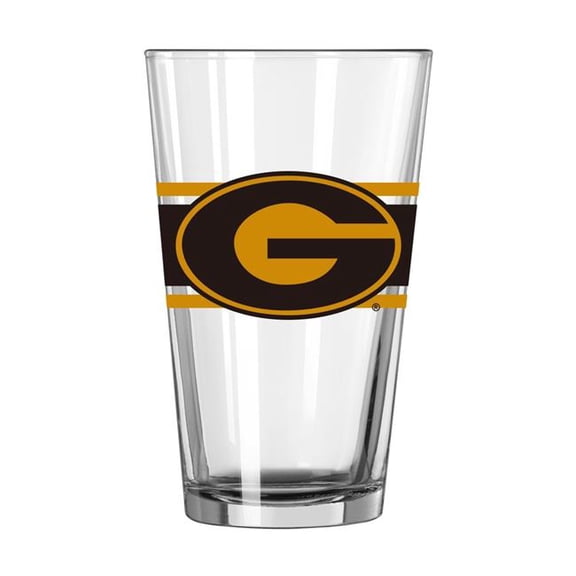 Logo Brands 144-G16P-16 Grambling 16 oz Stripe Pint Glass